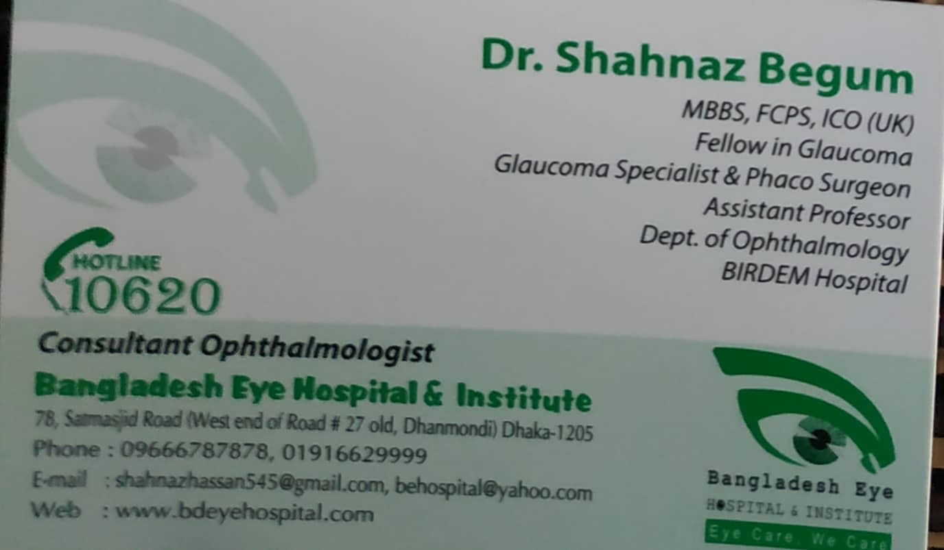 DR. SHAHNAZ BEGUM