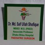 Dr. MD SAIF ULLAH SHOFIQUE